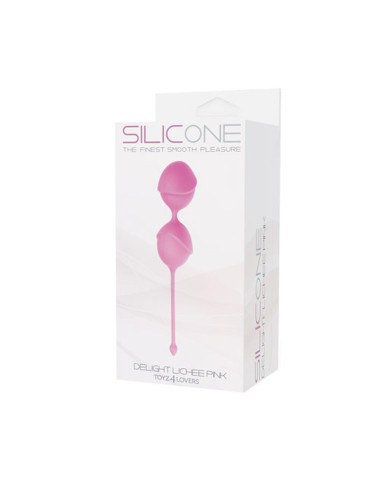 Kulki-PALLINE DELIGHT PUSSY LICHEE SILICONE PINK