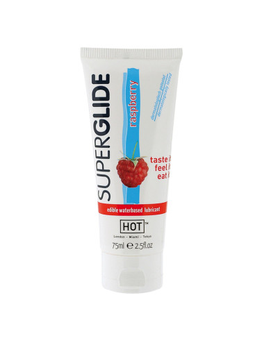 Żel-HOT Superglide RASPBERRY- 75ml  edible lubricant waterbased