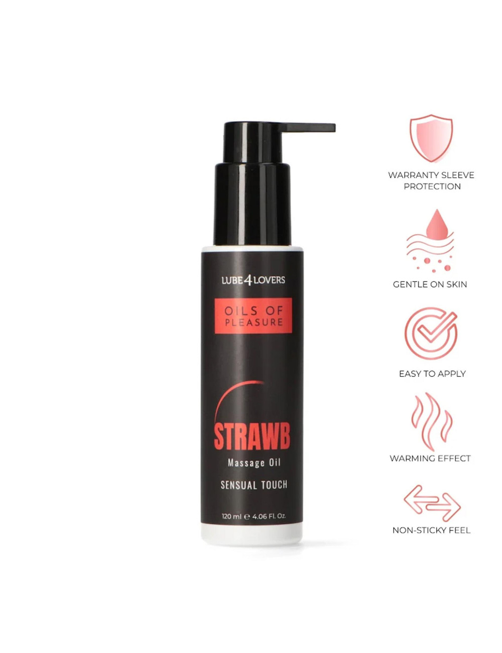 Oils of Pleasure – Strawberry Massage Oil 120 ml
