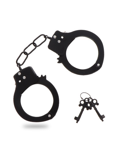 Kajdanki Metalowe Black - BDSM Zabawki, Bezniklowe, 6 cm