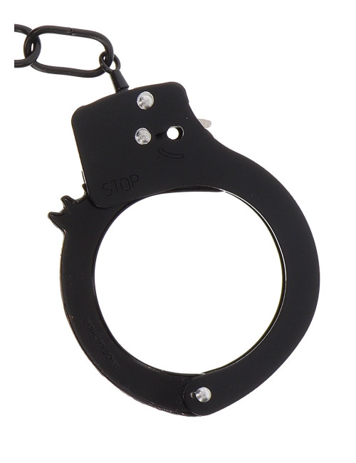 Kajdanki Metalowe Black - BDSM Zabawki, Bezniklowe, 6 cm