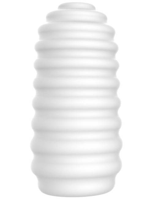 ToyJoy Masturbator Ribs White Medium z Żebrowanym Wnętrzem