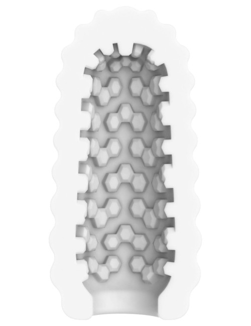 ToyJoy Masturbator Ribs White Medium z Żebrowanym Wnętrzem