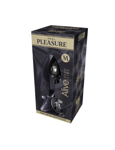 Mini Metal Butt Plug M clear