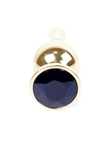 Plug-Jewellery Gold BUTT PLUG- Black