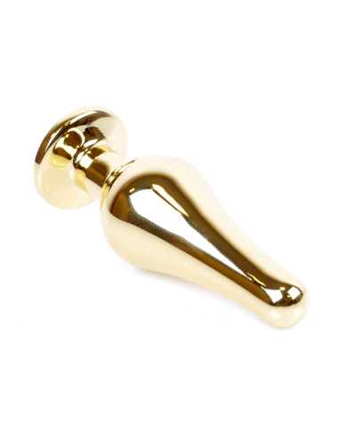 Plug-Jewellery Gold BUTT PLUG- Black