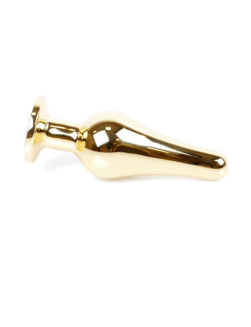 Plug-Jewellery Gold BUTT PLUG- Black