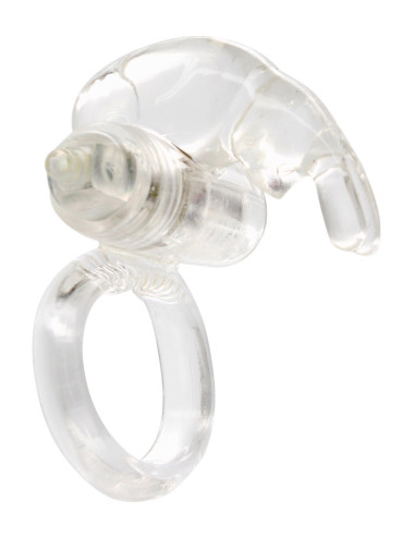 Rabbit Vibrating Cockring Transparent