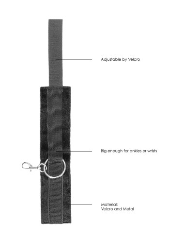 Velcro Hand or Ankle Cuffs - With Adjustable Straps