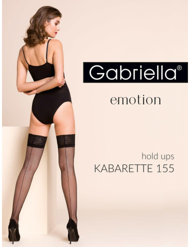 Bielizna-Pończochy kabaretka Kabarette 155 Czarne M/L