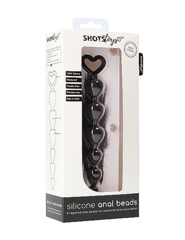 Silicone Anal Beads - Black