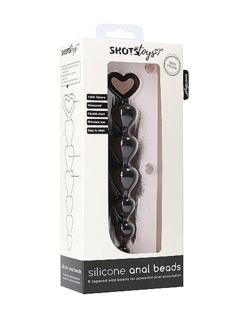 Silicone Anal Beads - Black