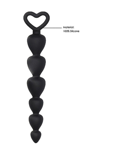 Silicone Anal Beads - Black