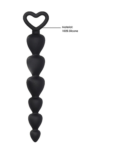 Silicone Anal Beads - Black