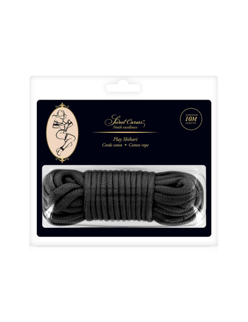 SM BONDAGE ROPE BLACK 10M (Size: T2)