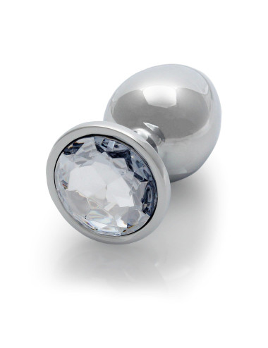 Round Gem Butt Plug - Large