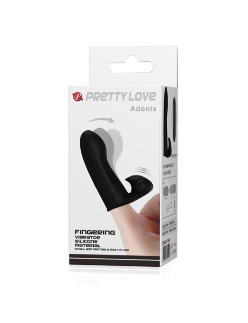 PRETTY LOVE Adonis Fingering Vibrator - Nakładka na Palec do Stymulacji Intymnej z Wibracjami