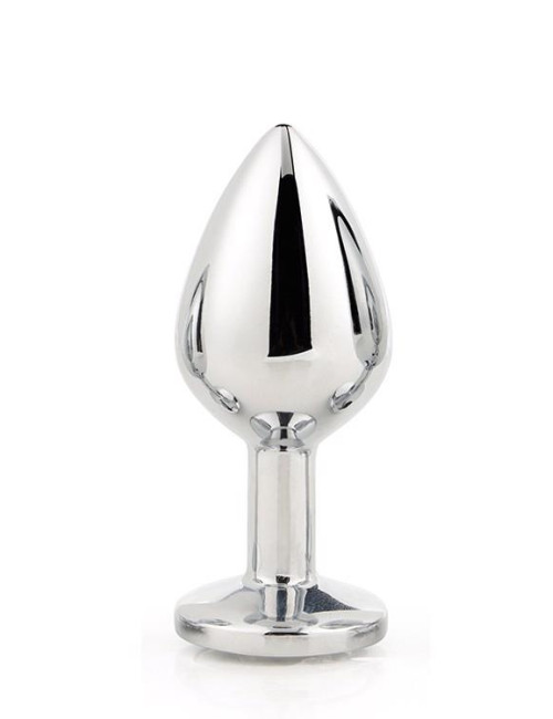 Dream Toys Gleaming Love - Srebrny plug anale Medium