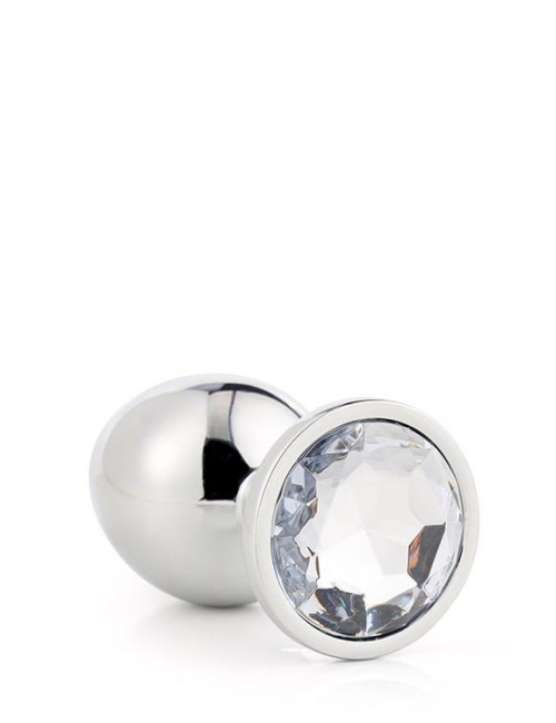 Dream Toys Gleaming Love - Srebrny plug anale Medium