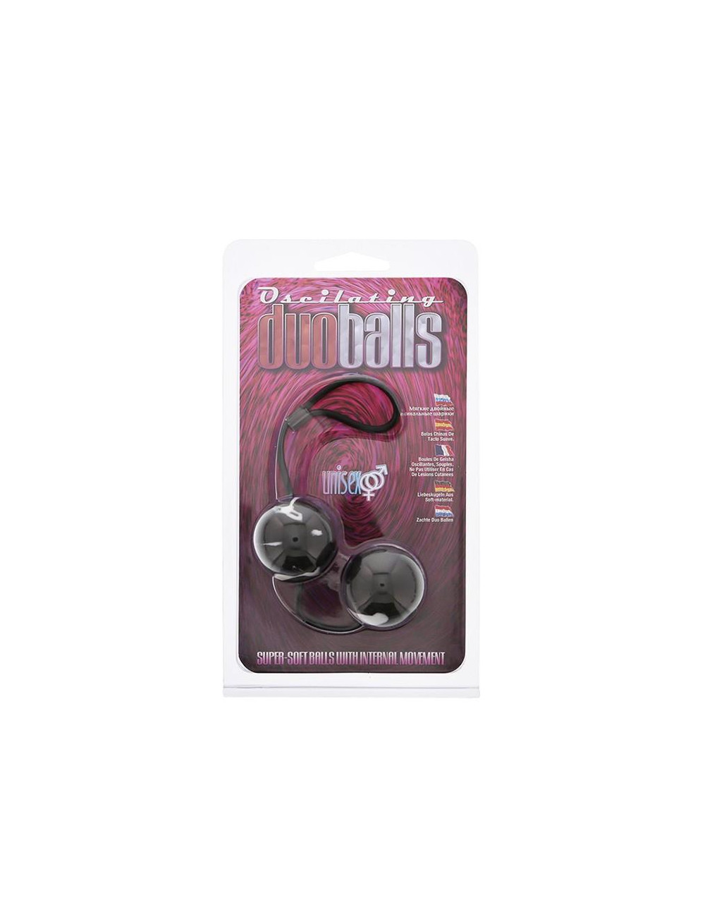 Seven Creations Marbilized Duo Balls - Czarne kulki