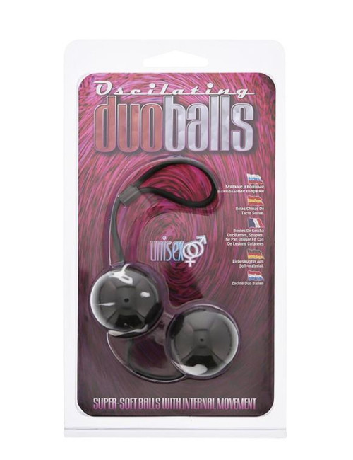 MARBILIZED DUO BALLS - BLACK
