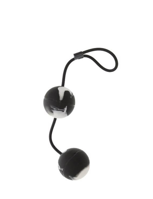 Seven Creations Marbilized Duo Balls - Czarne kulki