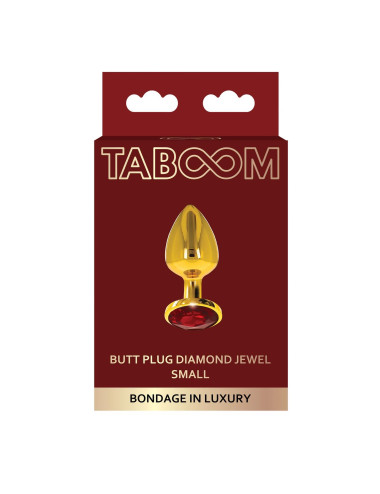 Butt Plug With Diamond Jewel S Gold