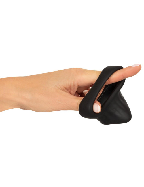 Erecto Cock Ring w B – silikonowy pierścień na penisa bez wibracji, ball stretcher, zabawki erotyczne