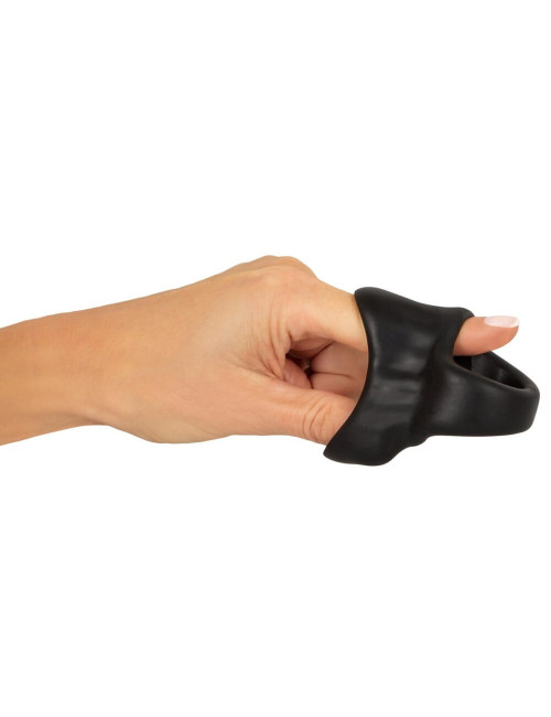 Erecto Cock Ring w B – silikonowy pierścień na penisa bez wibracji, ball stretcher, zabawki erotyczne