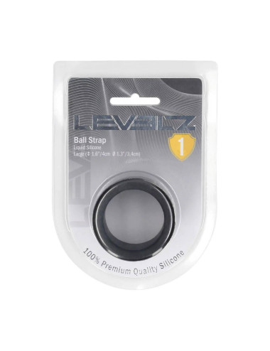 Liquid Silicone Ball Strap - L - 34mm - Black