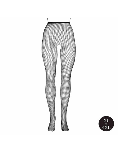 Panty with small fishnet structure.