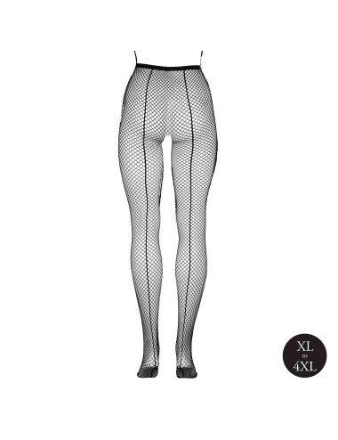 Panty with small fishnet structure.