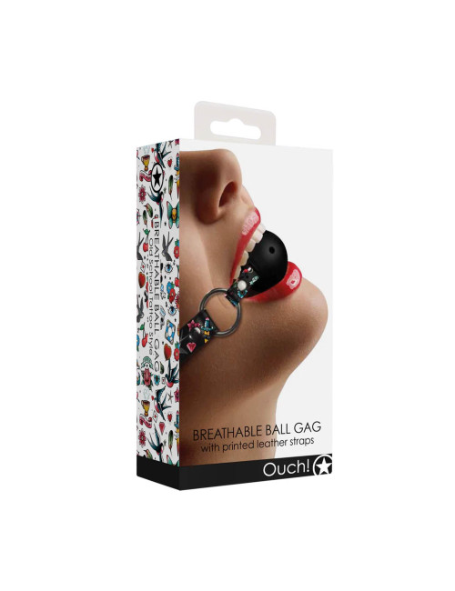 Ouch! Oddychający Kula Gag na Ustnik Breathable