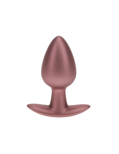 Smooth Silicone Anal Plug - Medium - 3.1 / 7,9 cm - Rose Gold