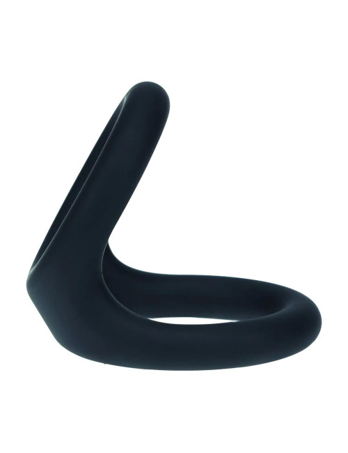 Double O Silicone Cockring - L - Black