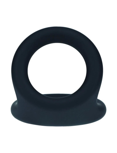 Double O Silicone Cockring - L - Black