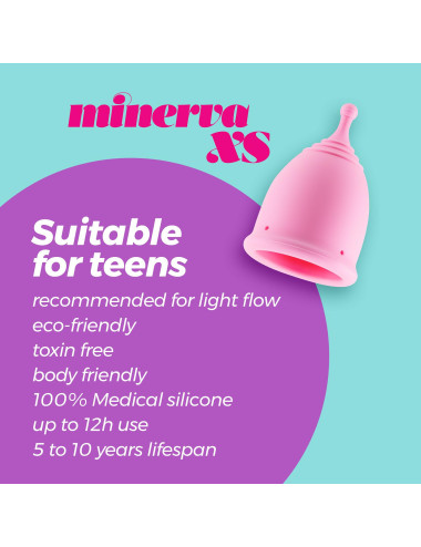 CRUSHIOUS MINERVA XS MENSTRUAL CUP WITH POUCH