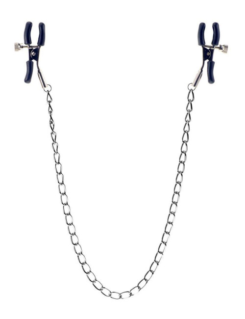 Stymulator- Squeeze N Please Nipple Chain Silver