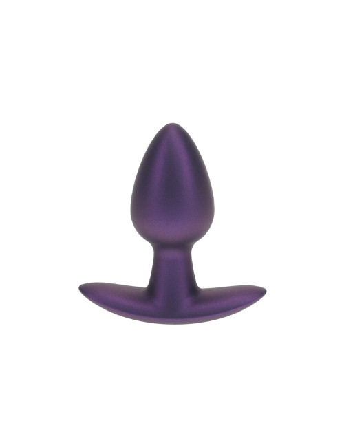 Smooth Silicone Anal Plug - Small - 2.6 / 6,5 cm - Metallic Purple