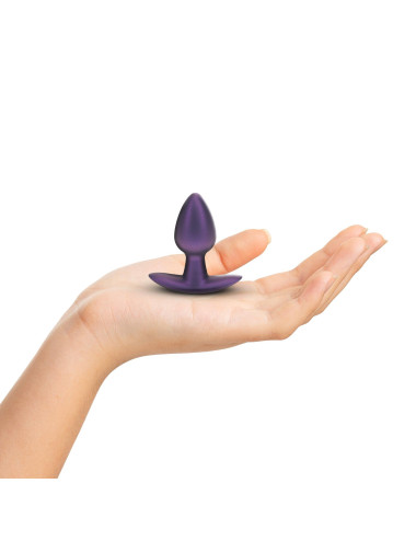 Smooth Silicone Anal Plug - Small - 2.6 / 6,5 cm - Metallic Purple