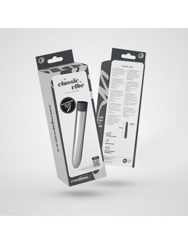 CRUSHIOUS CLASSIC VIBE VIBRATOR SILVER