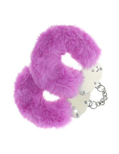 Heavy-duty Fluffy Handcuffs - Purple