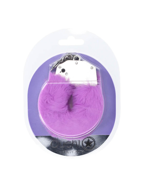 Heavy-duty Fluffy Handcuffs - Purple