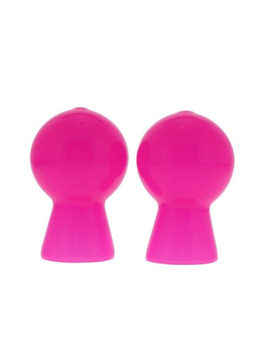 NIPPLE SUCKER PAIR IN SHINY PINK