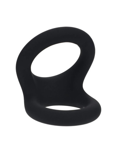 Double O Silicone Cockring - M - Black