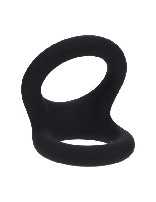 Double O Silicone Cockring - M - Black