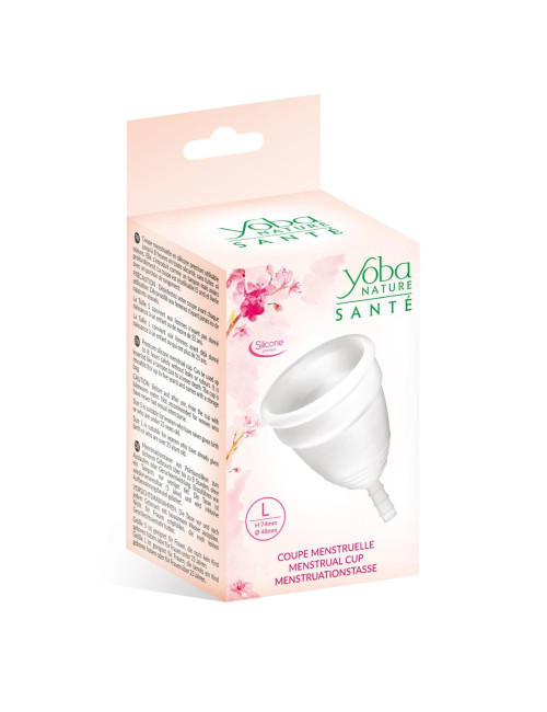 Kubeczek menstruacyjny Yoba Biały Rozmiar L