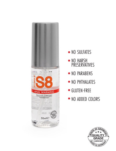 S8 WB Warming Anal Lube 50ml Warming