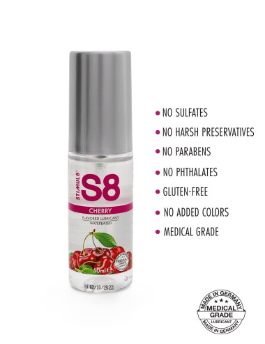 S8 WB Flavored Lube 50ml Cherry