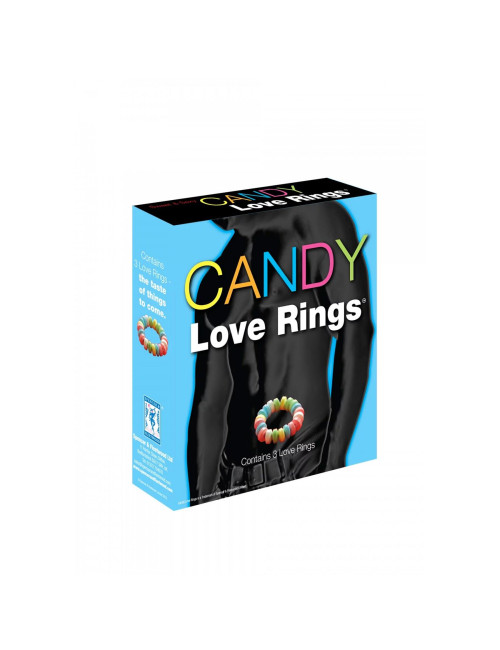 Candy Love Rings - Śmieszne Słodycze erotyczne, Pierścienie Miłości (3 szt.)